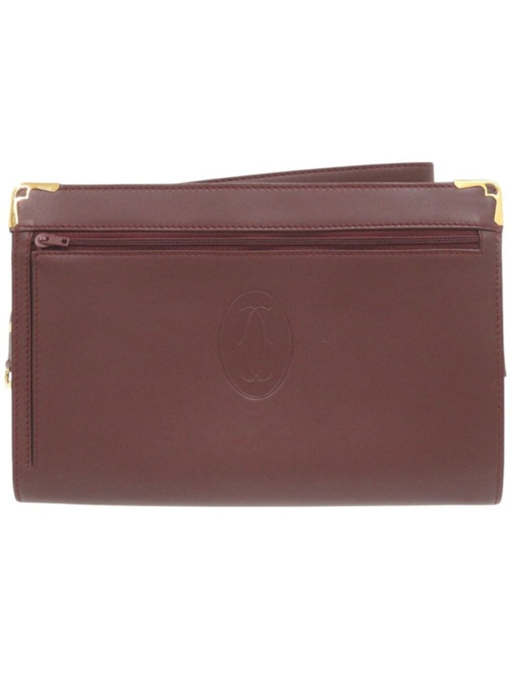 Cartier Must Leather Bordeaux Clutch